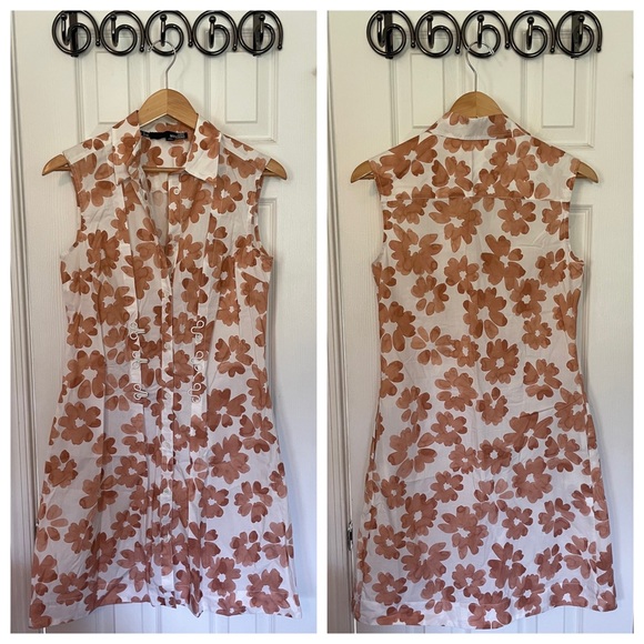 Love Moschino Floral Button & Clasp Collar Shirt Dress - Picture 5 of 11